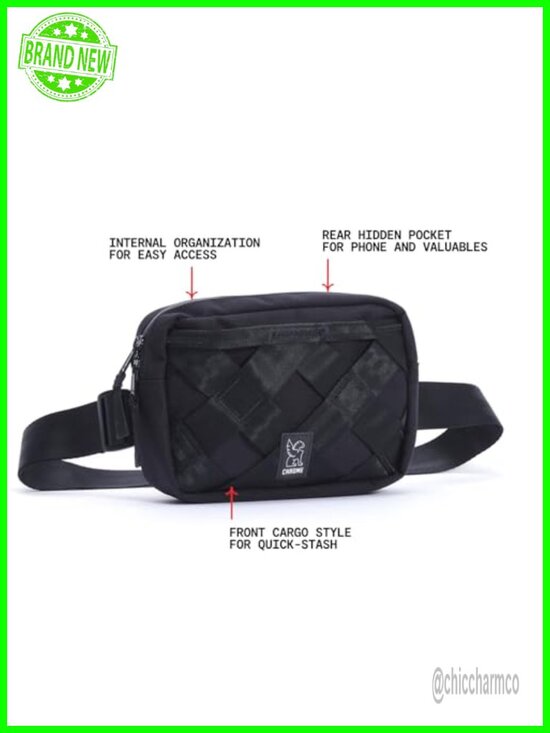 Sling Bag Crossbody Backpack with Quick Release Buckle Recycled Nylon Polyester main image 4